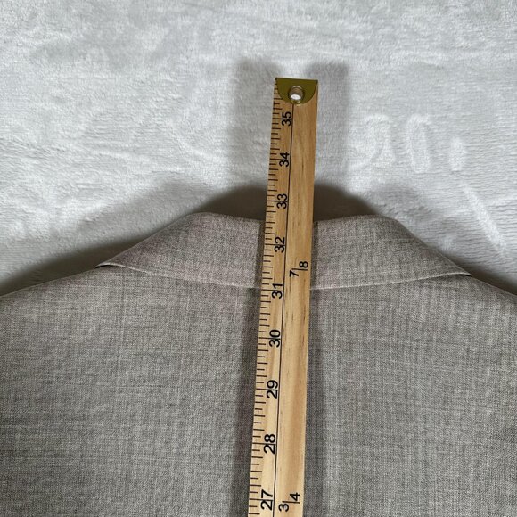 Brooks Brothers Blazer Men Size 42L Beige Regent Fit Casual Wool Blend EUC - Picture 5 of 14